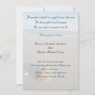 Beach Wedding Invitation