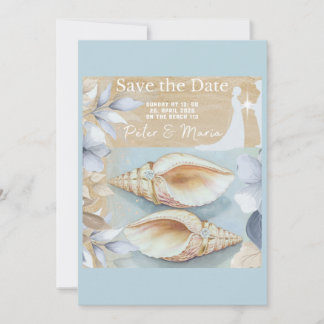 Beach Wedding Invitation