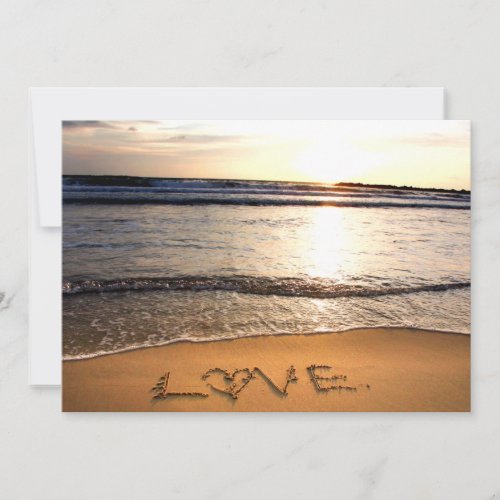 Beach Wedding Invitation