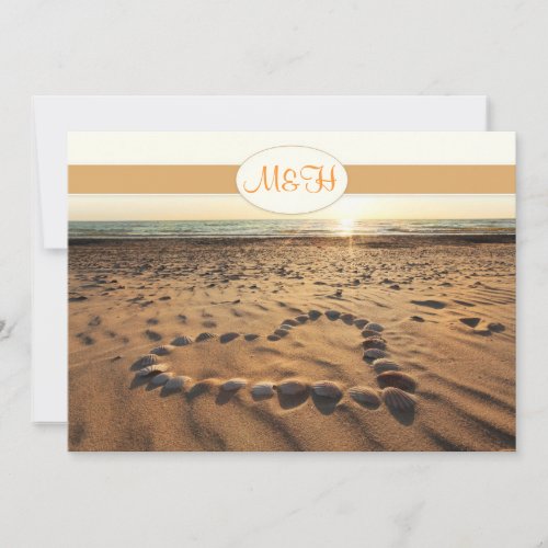 beach wedding invitation