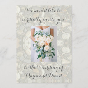 Beach wedding invitation