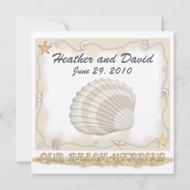 Beach Wedding Invitation (Front)