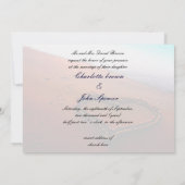 Beach wedding invitation (Back)
