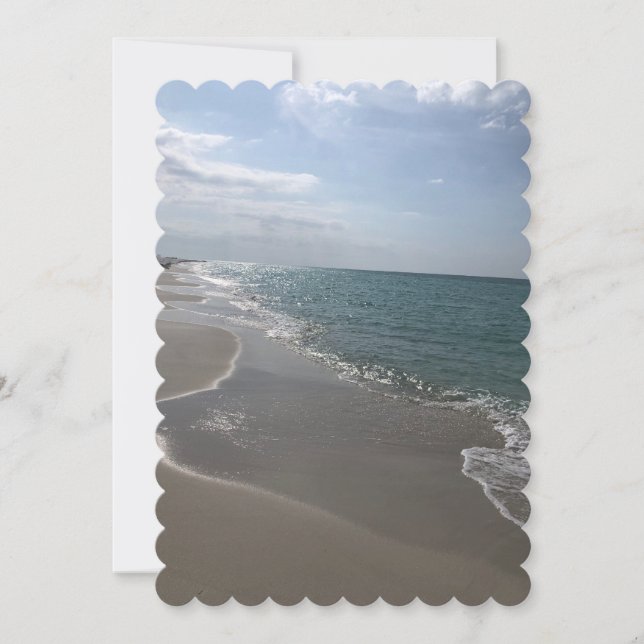 Beach Wedding  Invitation (Front)