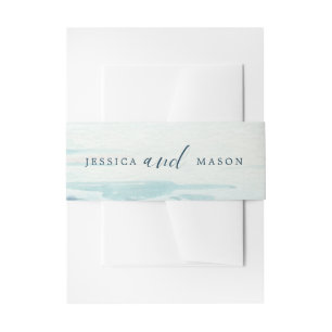 Beach Wedding Invitation Belly Bands Band