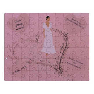 Beach Wedding Invitation Jigsaw Puzzle