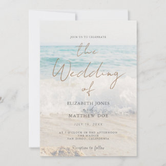 Beach Wedding Invitation Seaside/Oceanside Wedding