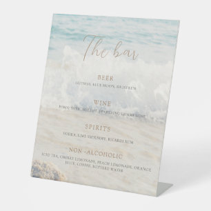 Beach Wedding Invitation Seaside/Oceanside Wedding Pedestal Sign