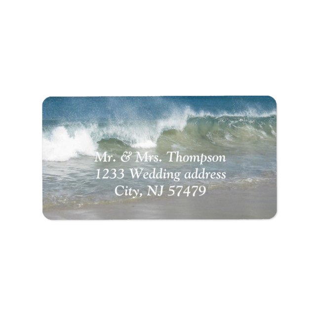 Beach Wedding Labels (Front)