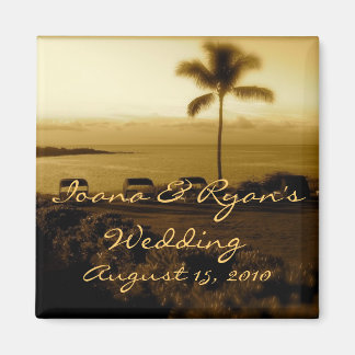 Beach Wedding Magnet