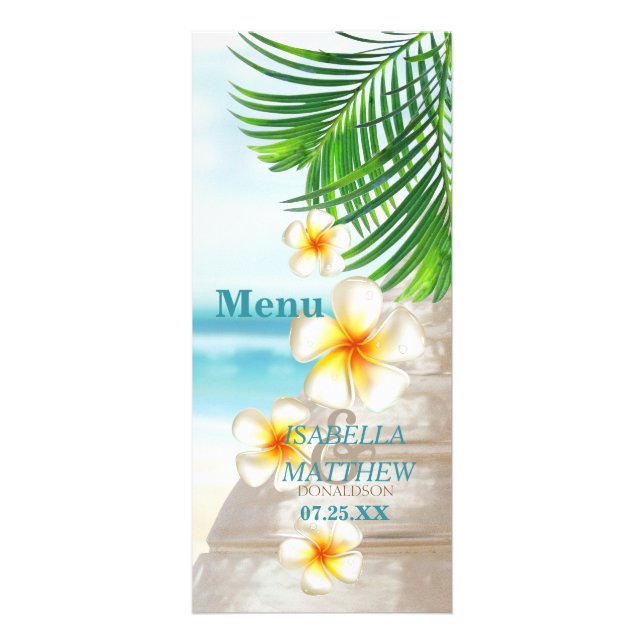 Beach Wedding - Menu (Front)
