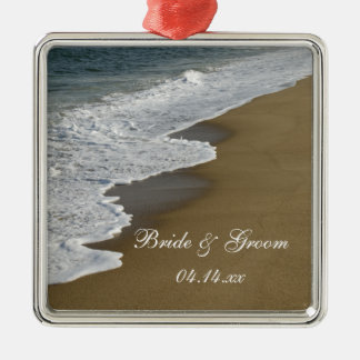 Beach Wedding Metal Ornament