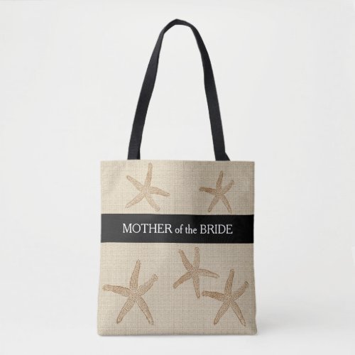 Beach wedding Mother of bride monogram name Tote Bag