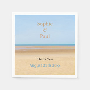 Beach Wedding Paper Napkins
