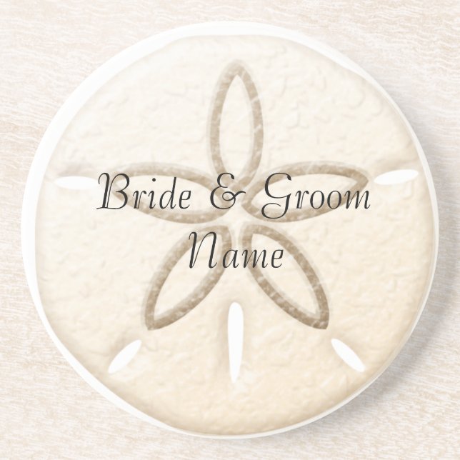 Beach Wedding Party Coasters Wedding Reception (Front)