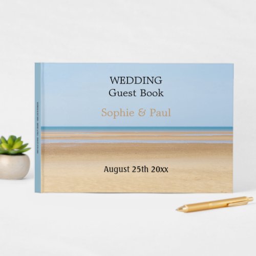 Beach Wedding Personalized Guestbook