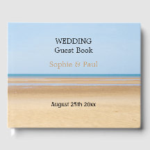 Beach Wedding Personalized Guestbook