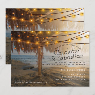 Beach Wedding Personalized Invitation