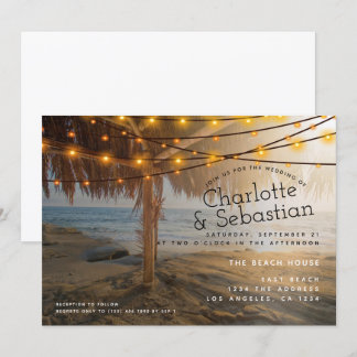 Beach Wedding Personalized Invitation