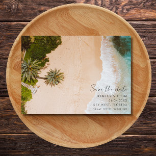 Beach Wedding Photo Save The Date
