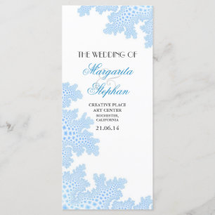 beach wedding programs with sea coral