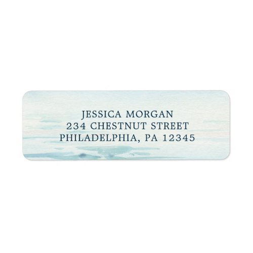 Beach Wedding Return Address Label