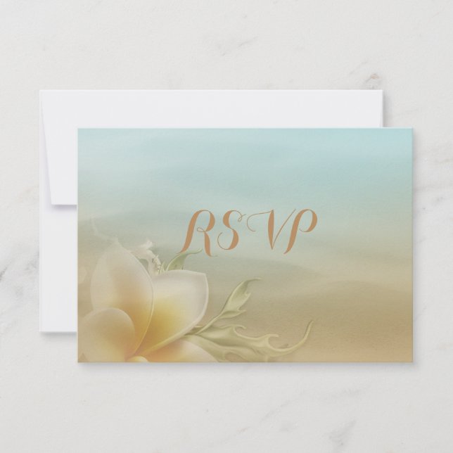 Beach Wedding RSVP (Front)