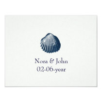 beach wedding RSVP Card