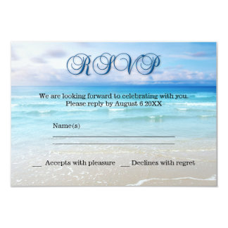 Beach Wedding RSVP Invitation