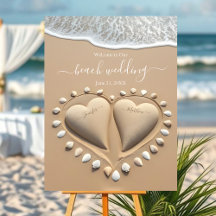 Beach Wedding Sand Hearts
