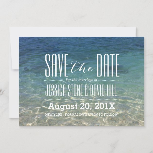 Beach Wedding Save The Date