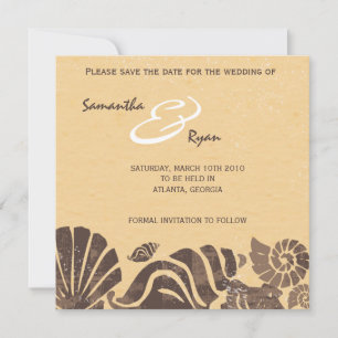 Beach Wedding -Save the date cards