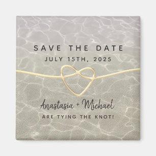 Beach Wedding Save The Date Invitation Magnet