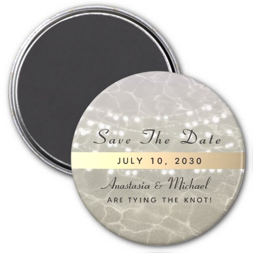 Beach Wedding Save The Date Invitation Magnet