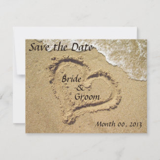Beach Wedding Save the Date invitations
