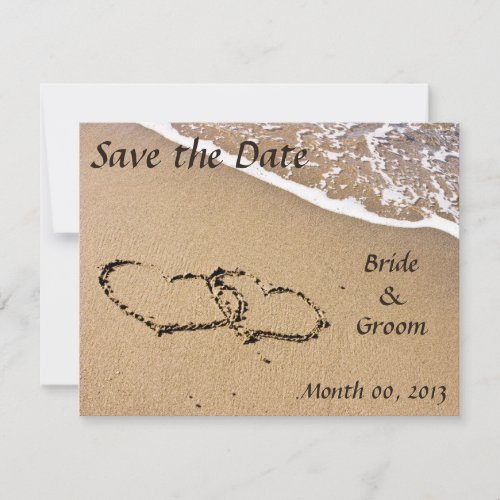 Beach Wedding Save the Date invitations
