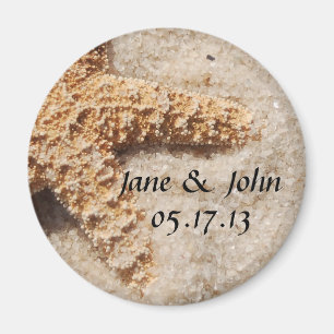Beach Wedding Save the Date Magnet - Starfish