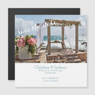 Beach Wedding Save the Date Wedding Magnetic Invitation
