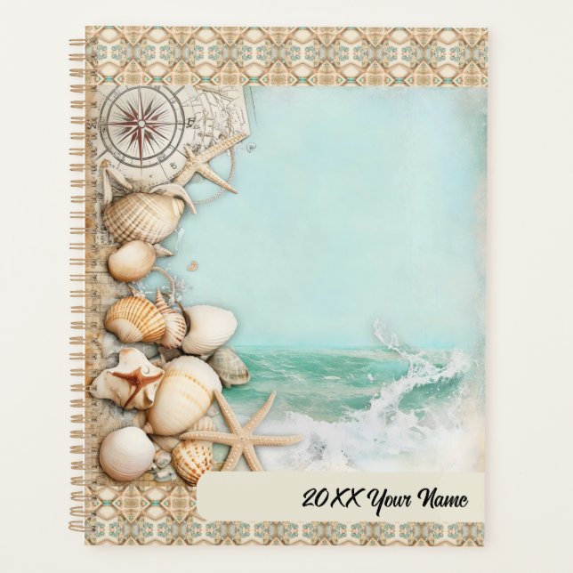 Beach wedding seashells 3 planner (Front)