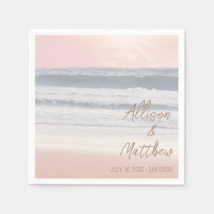 Beach Wedding Seaside Wedding Napkins