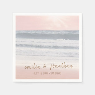 Beach Wedding Seaside Wedding Napkins