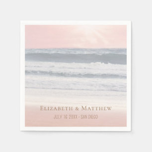 Beach Wedding Seaside Wedding Napkins