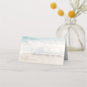 Beach Wedding Seaside Wedding Place Card
