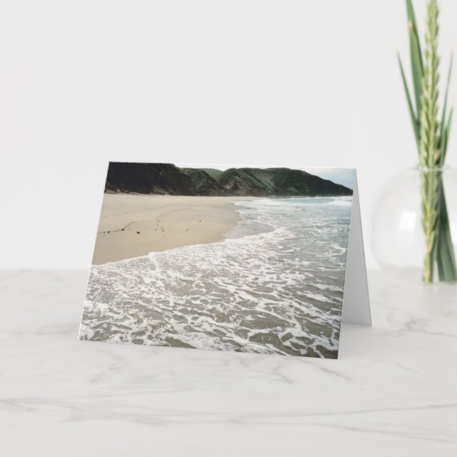 Beach Wedding Setting Card (Front)
