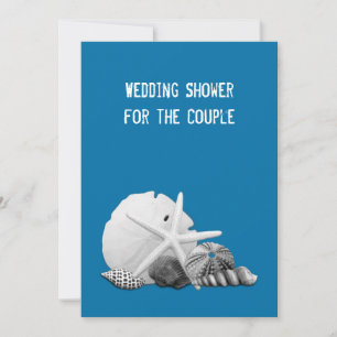 Beach Wedding Shower Seashell Photos Invitations