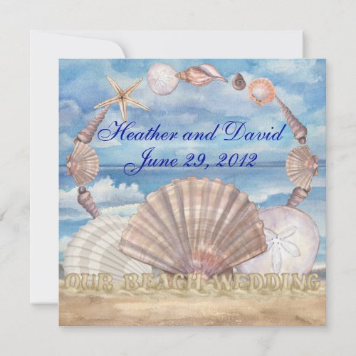 Beach Wedding - SRF Invitation