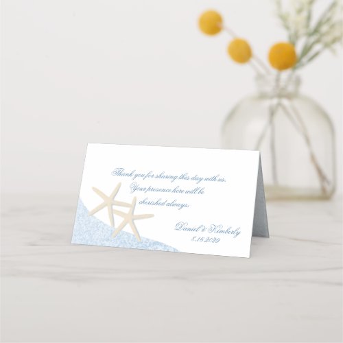 Beach Wedding Starfish Place Card