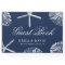 Beach Wedding Starfish & Sand Dollar Navy Blue