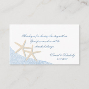 Beach Wedding Starfish Seating Card