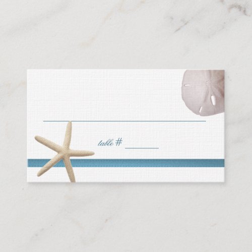 Beach Wedding Starfish Seating Card